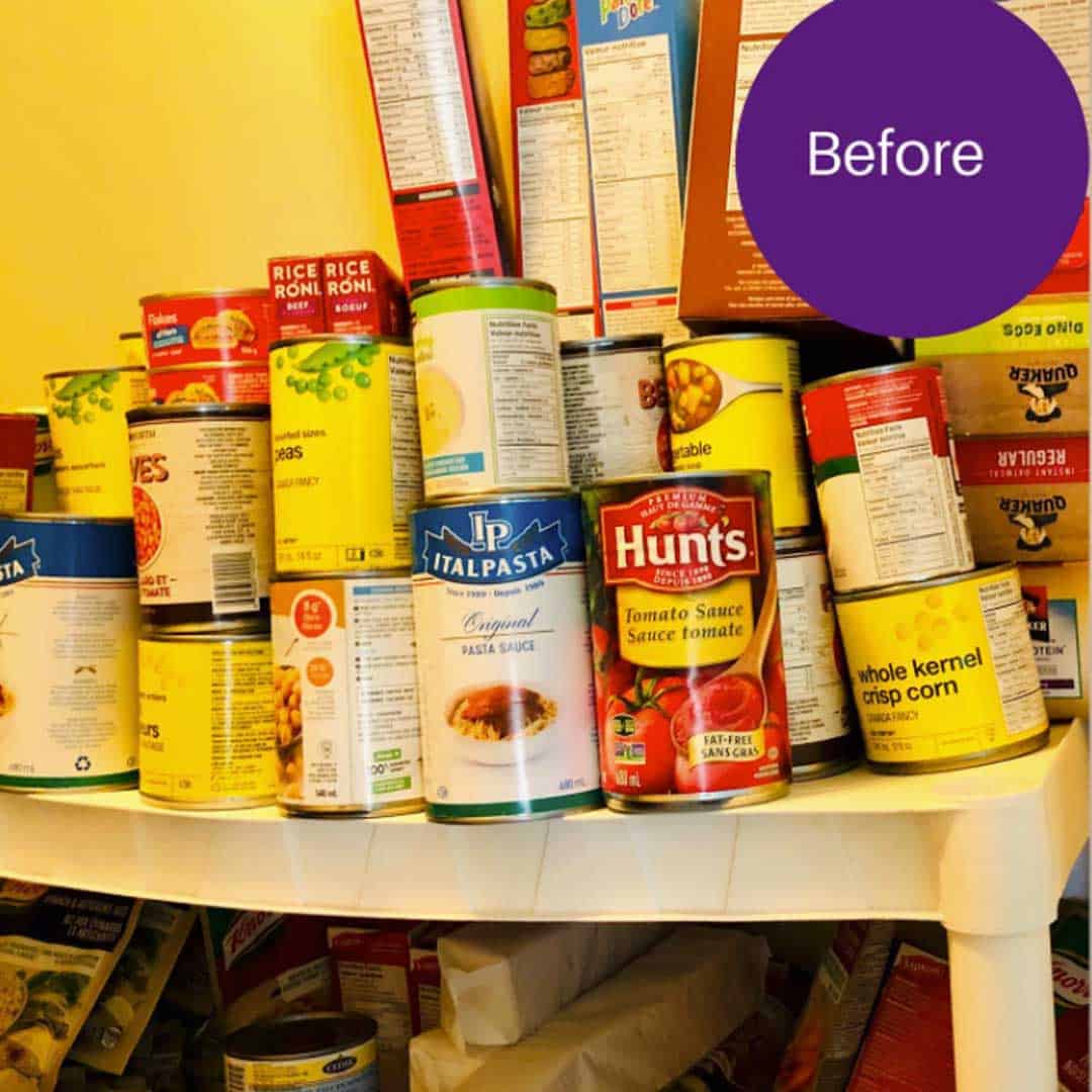 Home Organizing Idea - Pantry - Before 2